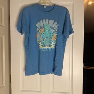 Phish 2017 blue graphic tee Atlantic City Medium